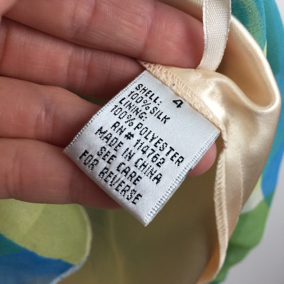 Philip DiCaprio Yellow Abstract Print Silk Dress - Picture 5 of 8